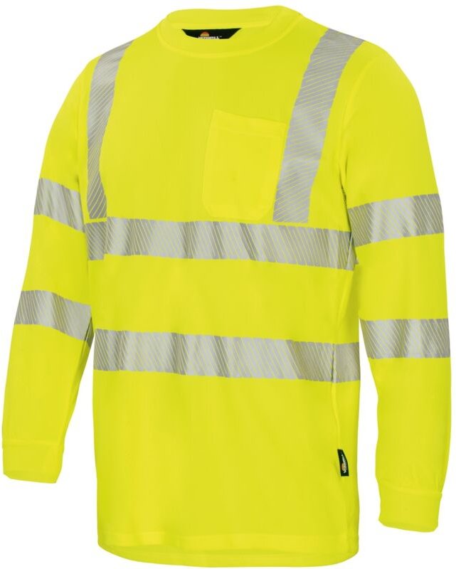 Thumbnail - Vizwell Warnshirt langarm vwts 21 UV50+ Gr. 4XL gelb - Triuso