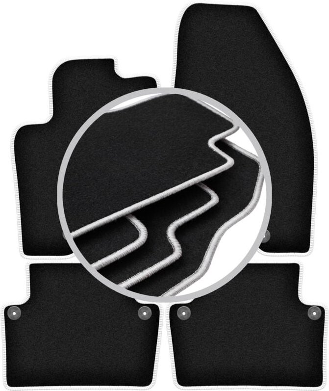 CARLUX-SILVER Autofußmatten für: Volvo S80 I Limousine (1998-2006)