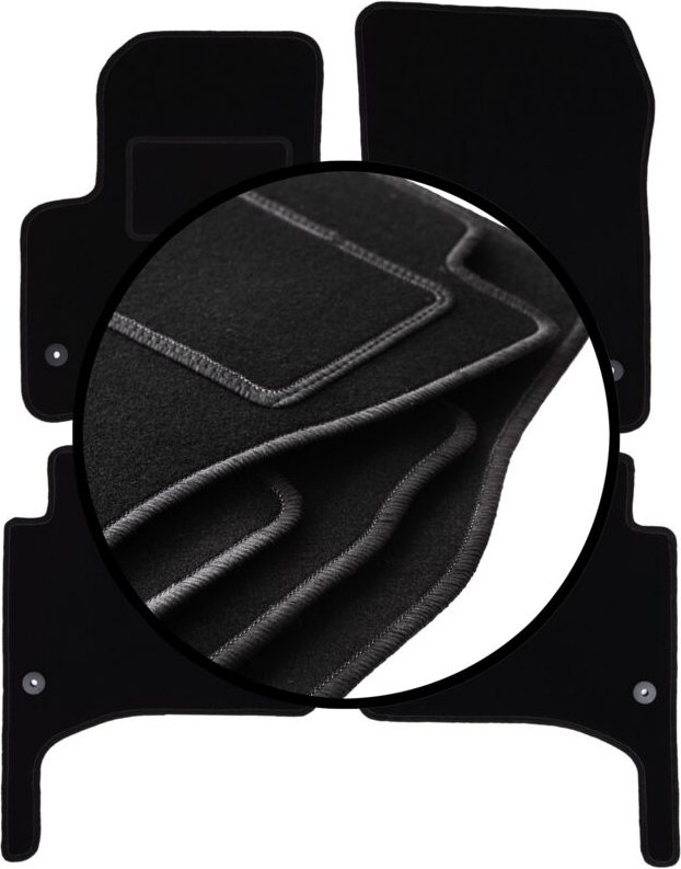 Komplettset Veloursmatten für: Porsche Cayenne I SUV (2002-2010)