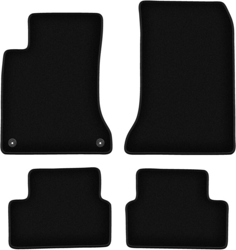 BASIC schwarze Veloursmatten für: Mercedes W246 B-Klasse (2011-2018)