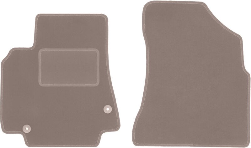 Beige Vordermatten für: Peugeot Partner II Kombivan, Tepee, 5-Sitzer (2008-2018)