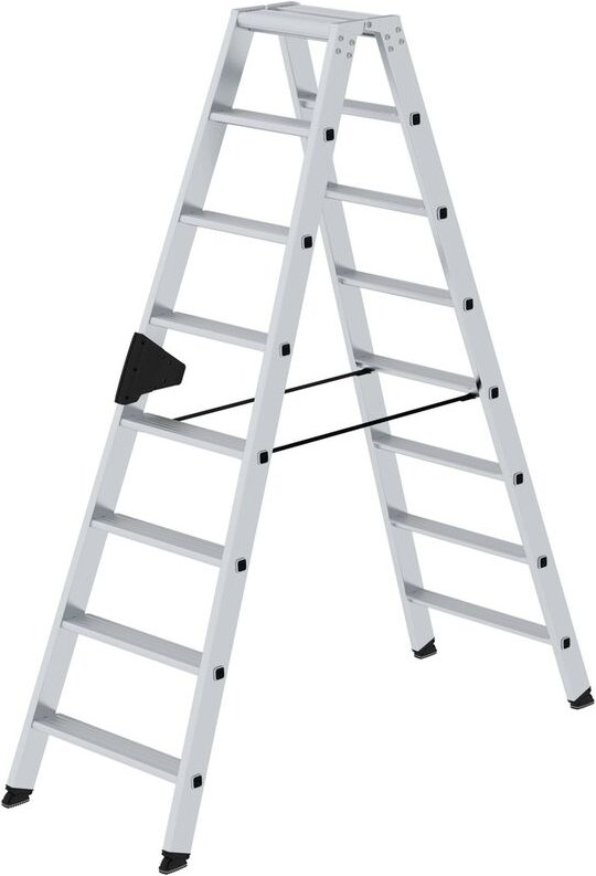 Thumbnail - MUNK Aluminium-Stufen-Stehleiter Beidseitig 2x8 Stufen 40216