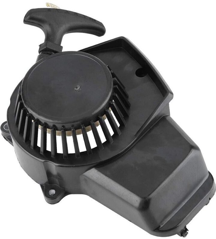 47-49CC 2-Takt-Motorrad-Rückstoßstarter-Seilzugstarter-Zünder (Schwarz)