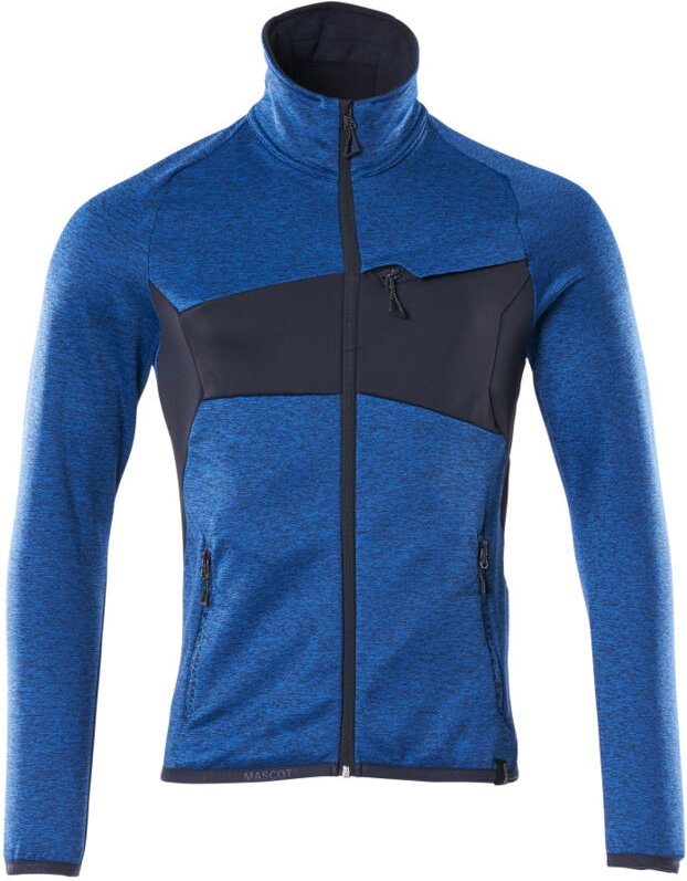 Accelerate Fleecepullover 18103 mit Reißverschluss Herren Gr. 4XL azurblau/schwarzblau - Mascot