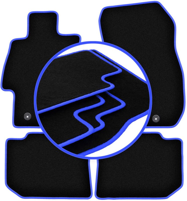 CARLUX-BLUE Autofußmatten für: Subaru Levorg Kombi (2014-)