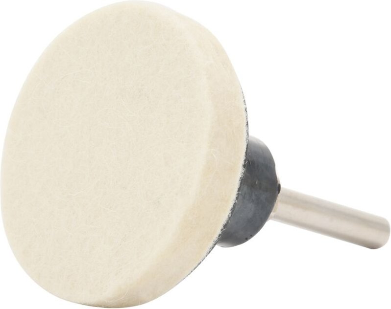 20 Stück 2 Zoll komprimierter Kunstwollstoff Qc-Scheiben-Polierscheiben mit 1 Stück Padhalter und 1/4-Zoll-Schaft, perfe...