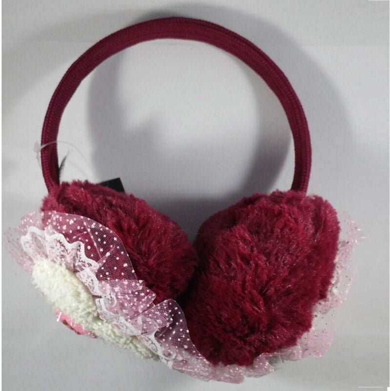 Trade Shop - Bordeaux Hase Ohrenschützer Kalter Wind Gepolsterte Ohrenschützer Mädchen -