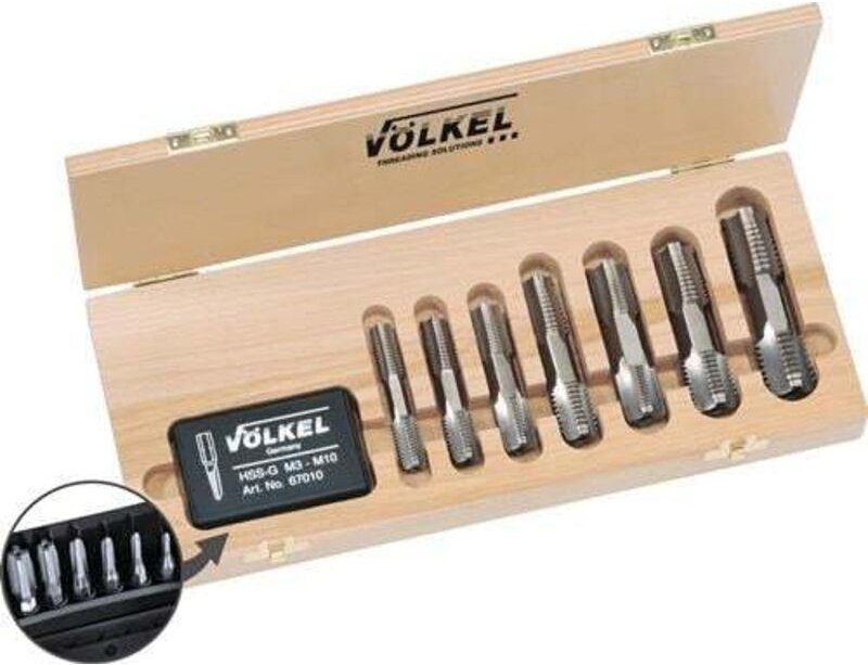 VÖLKEL Handgewindebohrersatz HexTap G1/8-1 ″ - 48608