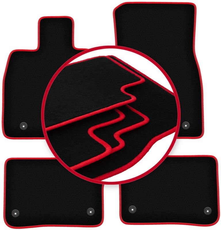 CARLUX-RED Auto-Fußmatten für: Cadillac CT6 0 (2016-)