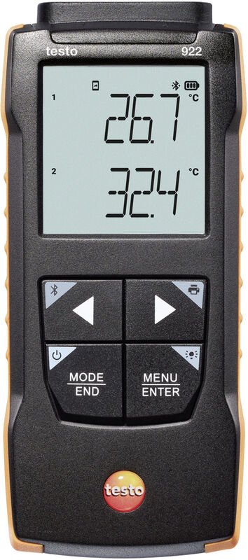 testo 922 Temperatur-Messgerät -50 - +1000 °C Fühler-Typ K