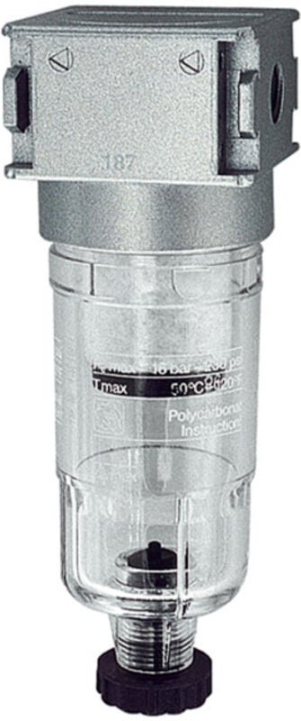 Riegler Vorfilter »multifix-mini«, mit PC-Behälter, 0,3 µm, BG 0, G 1/8