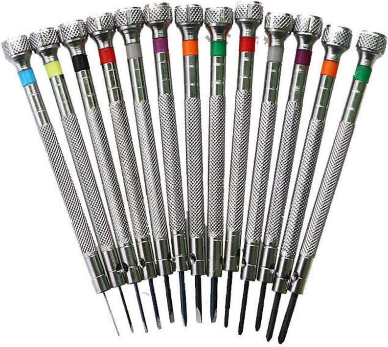 Präzisions-Schraubendreher, verschiedene Größen, Uhrenwerkzeug für Uhrmacher, Uhrenreparatur, Schlitzschraubendreher, Uh...