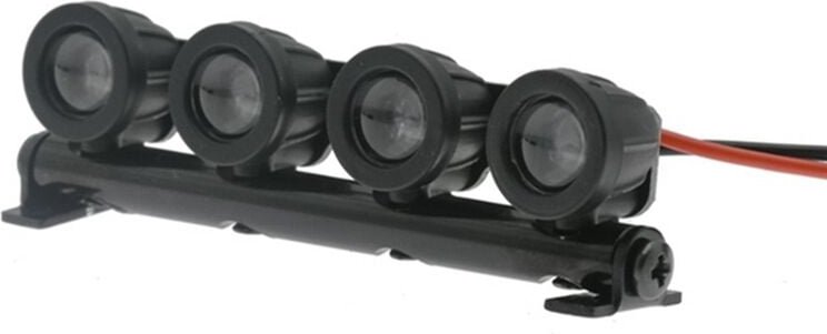 Tlily - LED-Lichtleiste Dachlampe für Axial SCX24 fms FCX24 Jimny D12 Mini 1/18 1/24 rc Crawler Car,2