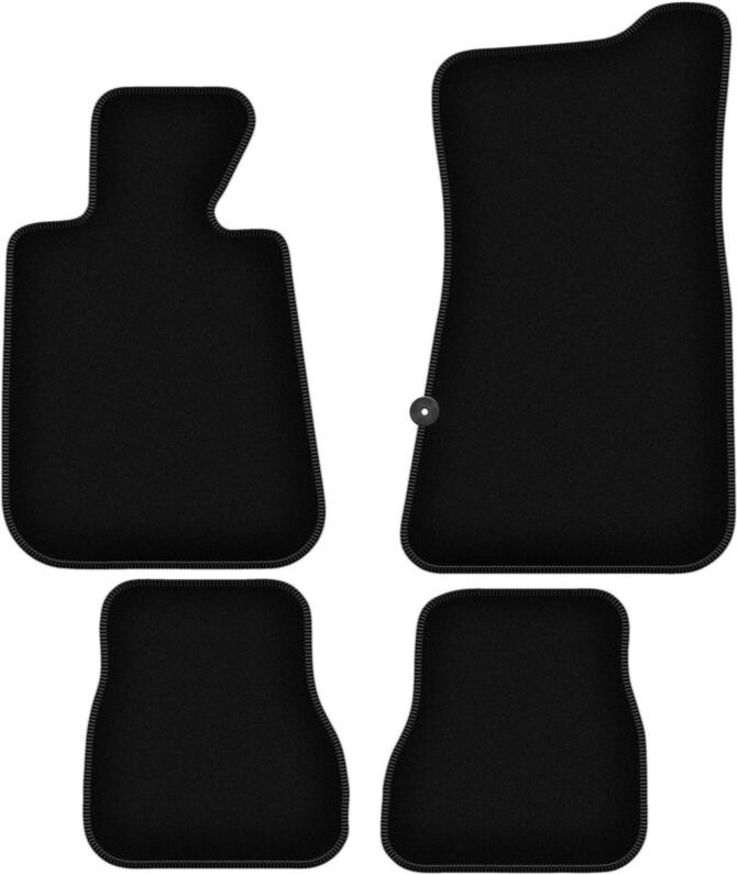 BASIC schwarze Veloursmatten für: BMW 3 E30 Cabrio (1986-1993)