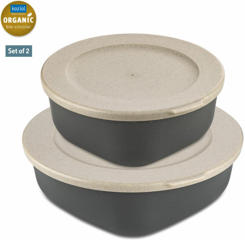 Koziol - Dosen mit Deckeln 0,7 l + 1,3 l connect box kopenhagen, 2er-Set