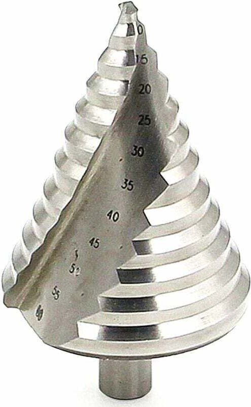 CHOYCLIT HSS-Stufenbohrer, Ø 6, 60 mm, Spiral-Kegelbohrer, große Größe, für Metall, Holz, Kunststoff