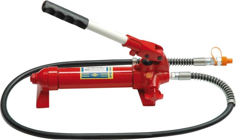 Hydraulik Handpumpe mit Pumpstange 10 Tonnen für Richtsatz Spreitzer Druckzylinder