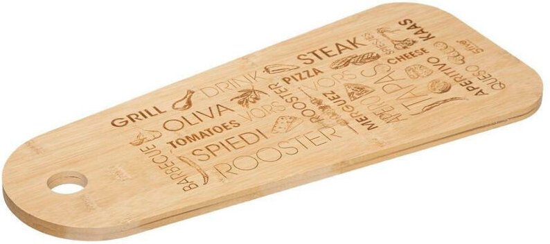 Bambus-Schneidebrett und Vorspeisen Tapas