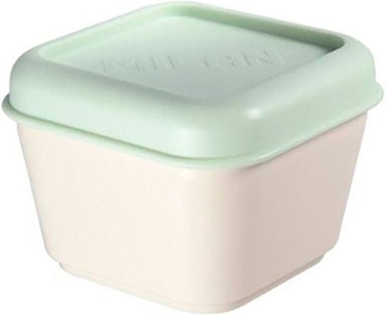 Milan - Quadratischer Lebensmittelbehälter 0,33 l Green-Deckel