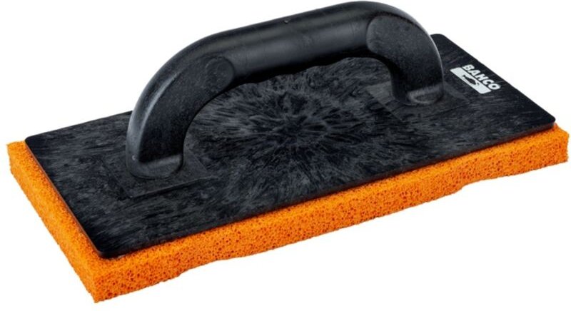 Bahco Weichgummi-Reibkelle mit Griff aus stoßdämpfendem Polystyren, 215 x 135 mm