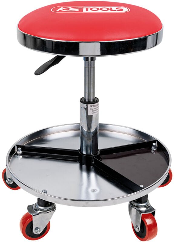 Fahrbarer und höhenverstellbarer Hocker, belastbar bis 135kg