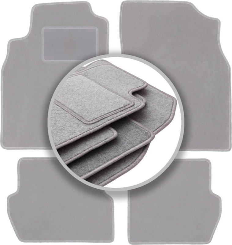 Graue Automatten für: Nissan Almera N16 Fließheck (2000-2006)