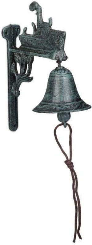 Gusseiserne turklingel mit schiff