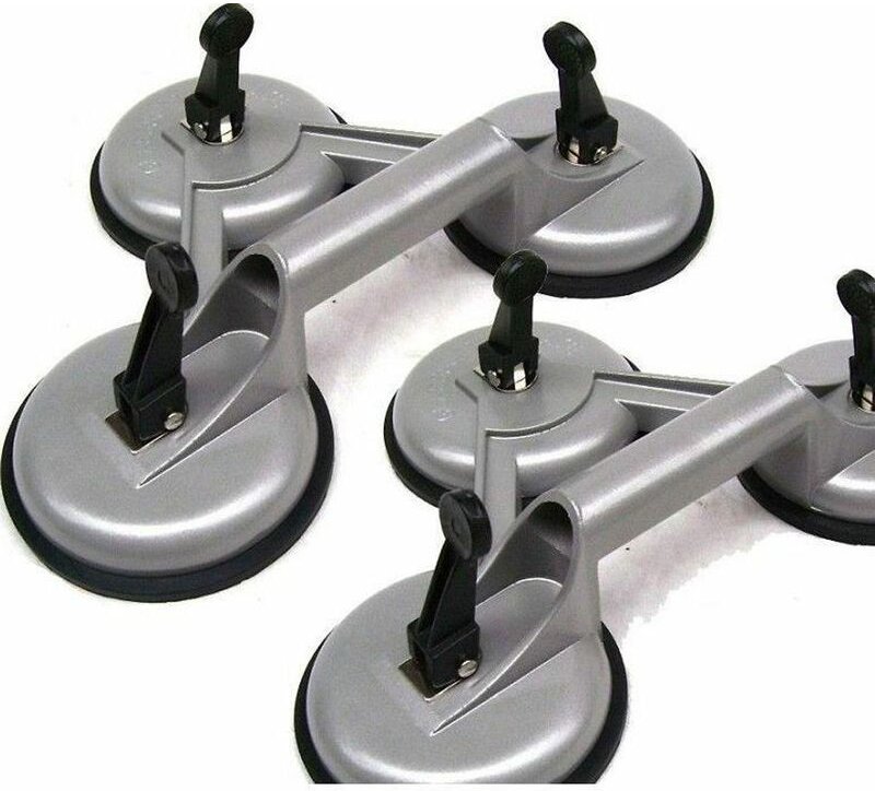 Apex - 2 x Saugheber je 150kg 55442 Glassauger Vakuumheber Glasheber kfz Glaserei Alu