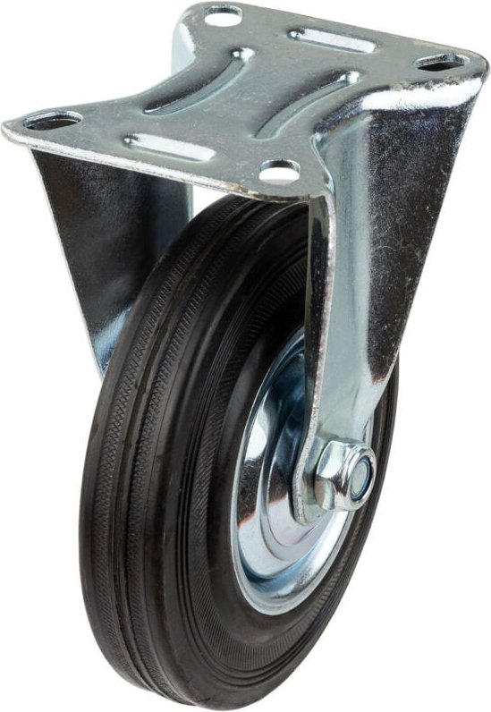 Transportrolle Bockrolle gummiert d=125 mm bis 100 kg Gummirolle Lastrolle