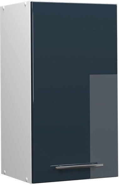Vicco - Küchenschränke Fame-Line, Dunkelblau Hochglanz, 40 cm