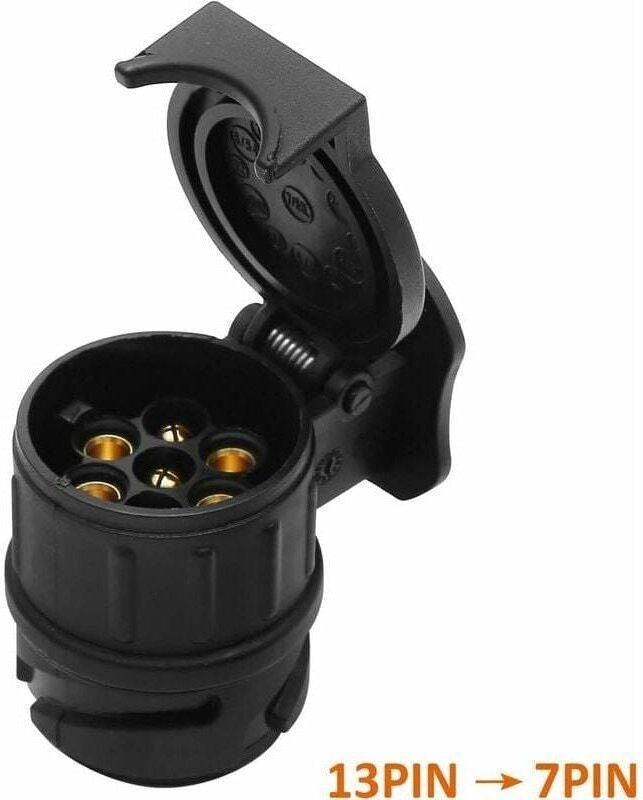 -13 7 Anhängersteckdosenadapter, 13 7-poliger elektrischer Adapter, 13-poliger auf 7-poliger Auto-Anhängerkupplungssteck...