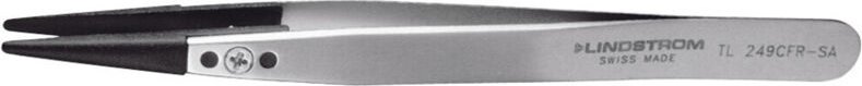 Lindström TL 249CFR-SA ESD Pinzette 249CF Flach-rund 130 mm