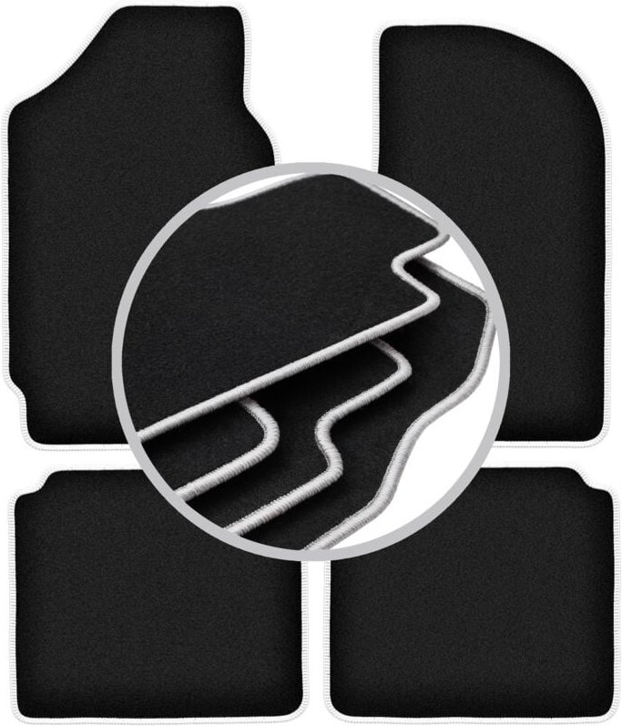 CARLUX-SILVER Autofußmatten für: FSO Polonez Liftback (1971-2002)