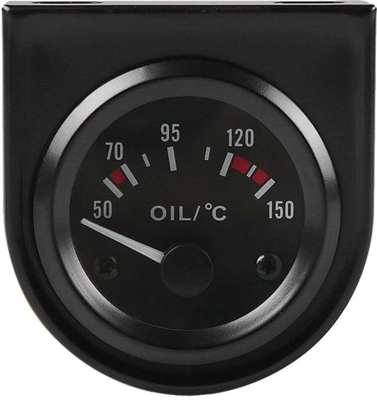 Thumbnail - Tlily - 2 52Mm 12V led Auto öl Temperatur Anzeige mit Sensor Schwarz
