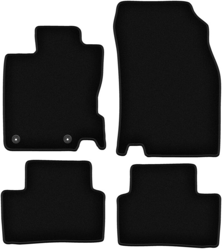 BASIC schwarze Veloursmatten für: Renault Kadjar SUV (2015-)