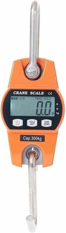 Elektronische Waage, 300 kg, Versailles-Hängehakenwaage, LCD-Dynamometer, Industriewaage, Hakengewicht 300 kg/600 lbs