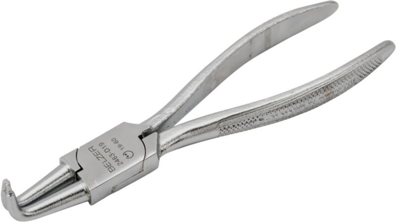 Bahco Zange für Innensicherungsringe mit um 90° gewinkelten Backen, verchromt, 40 bis 100 mm