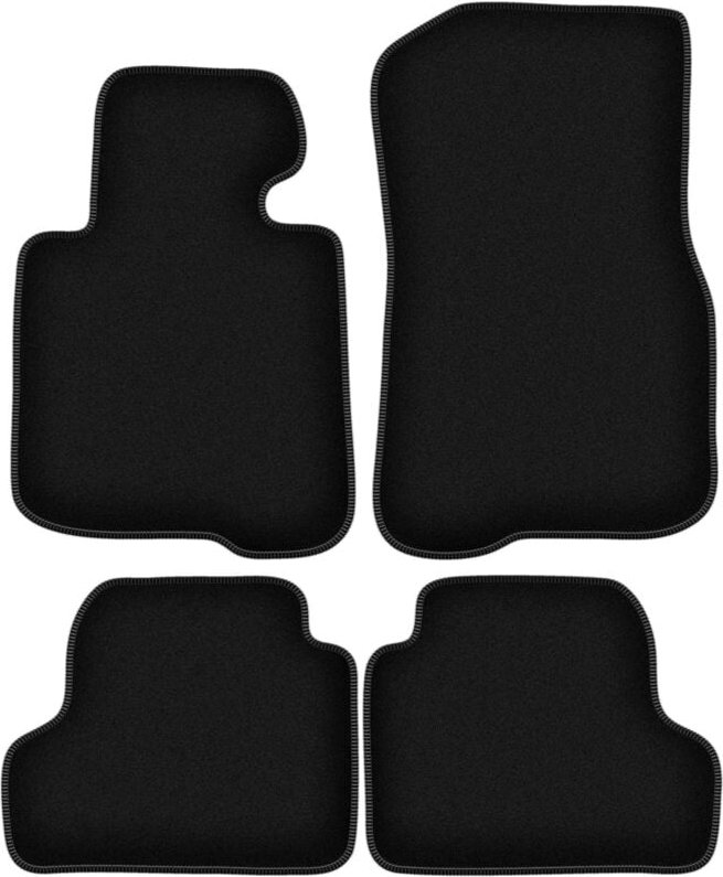 BASIC schwarze Veloursmatten für: BMW 4 F32 Gran Coupé (2013-)