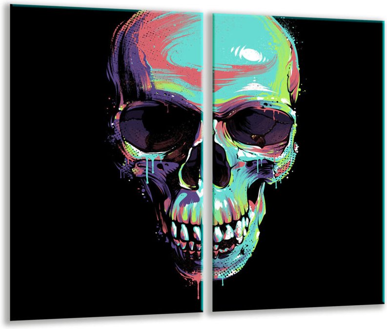 Glashakkungsbrett 2x 30x52 Schwarz