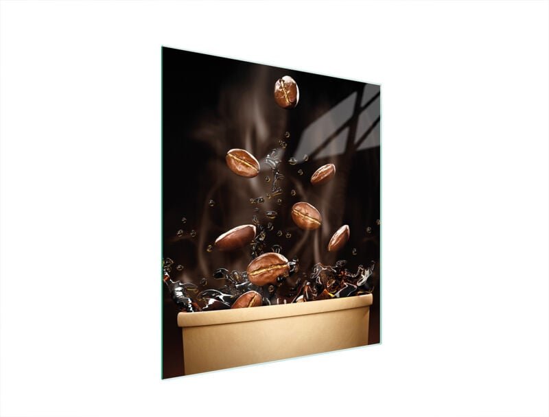 Glasschneidebrett 45x52 Kaffee