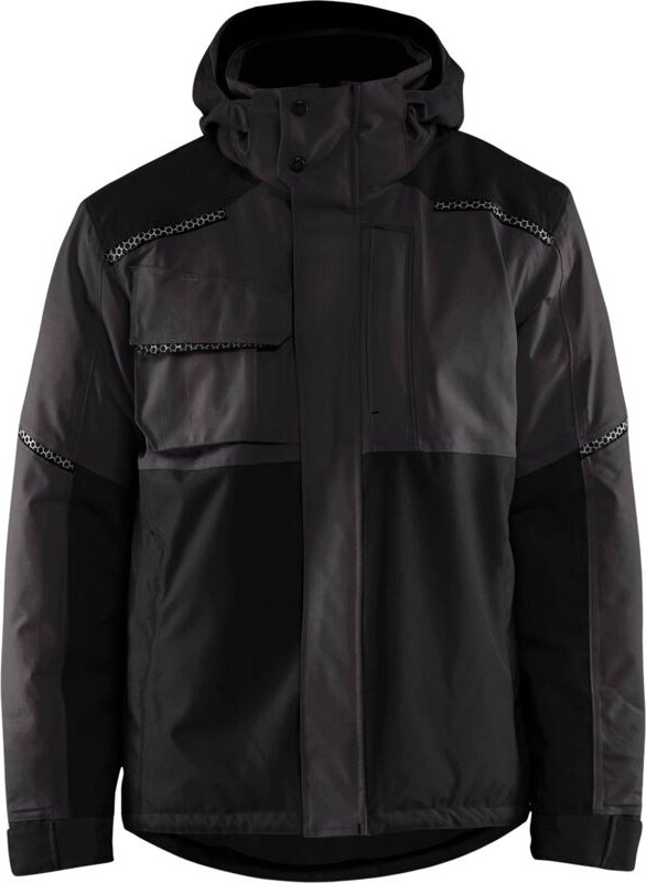 Arbeitsjacke Winter Stretch 2D 4881 - Dunkelgrau/Schwarz XL