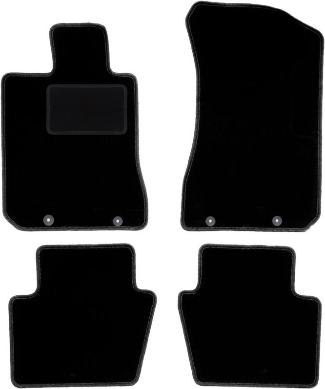 Schwarze Veloursmatten für: Honda Legend IV Limousine (2004-2012)