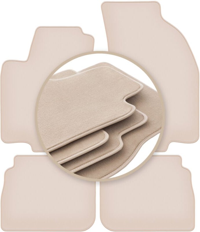 PREMIUM beige Matten für: Alfa Romeo 156 Limousine, Kombi, Kombi 2000-2006