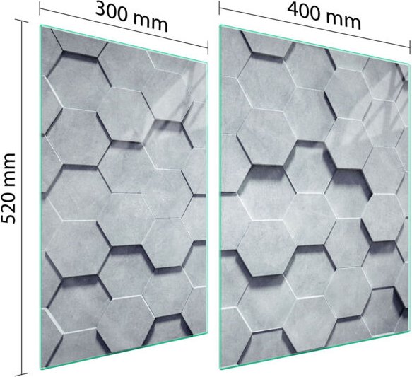 GLASSCHUTZPLATTE FÜR HERD 70x52 MUSTER