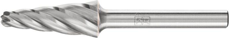 Hartmetall Hochleistungsfrässtift alu Rundbogen kel ø 12x30mm Schaft-Ø 6mm für Alu/NE Metalle - Pferd