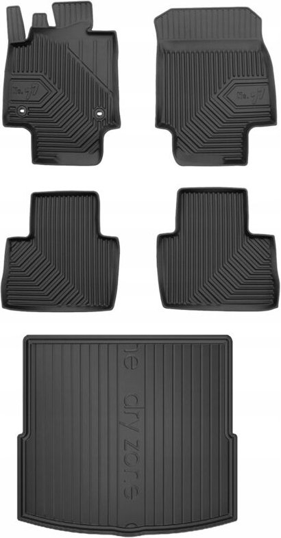 SET 77 Fußmatten und Fußmatte Toyota RAV4 5 ab 2019- d sm