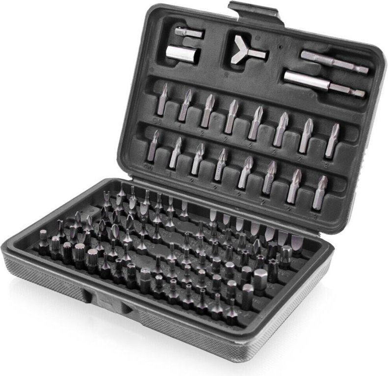 Bituxx - Bitsatz 100tg Bitset Werkzeugkoffer Sechskant Vielzahn bit box Torx Innen
