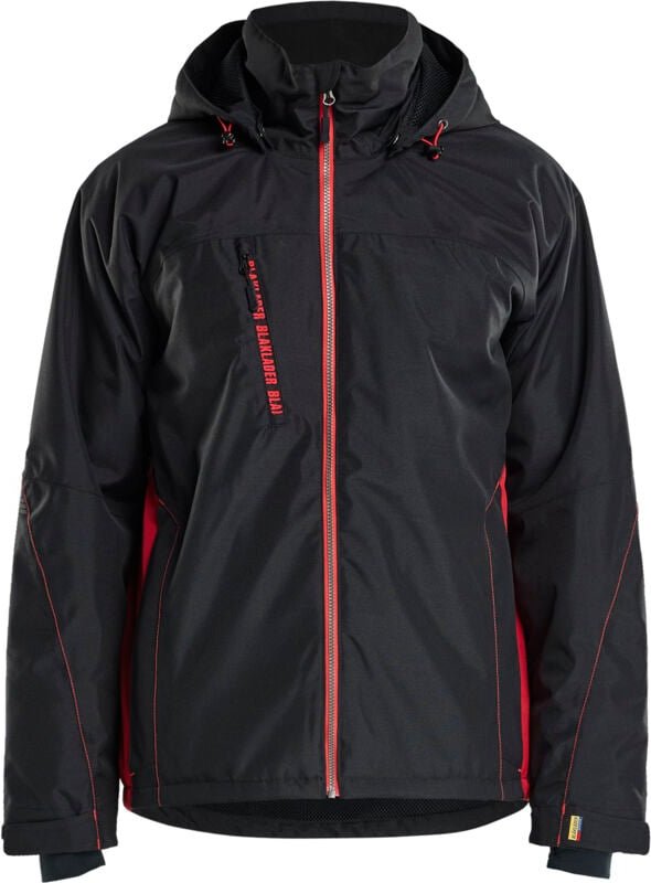 Arbeitsjacke mit technischem Futter 4890 - Schwarz/Rot S