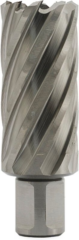 Euroboor HCL.230 HSS Kernbohrer - Bohrtiefe: 55 mm - Außendurchmesser: 23 mm - Anschluss: Weldon - Größe: 19.05 mm - Pil...