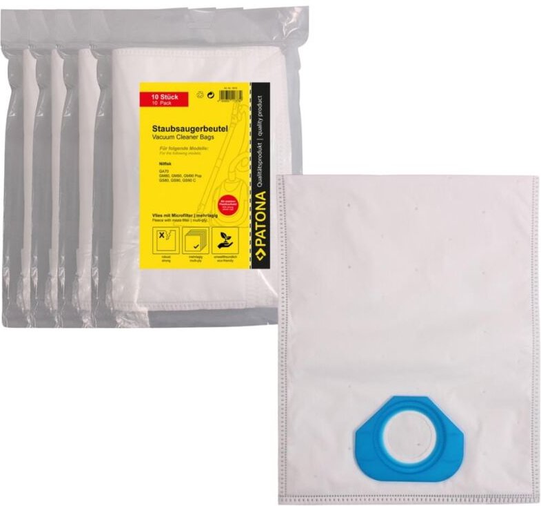 40x Mehrlagiger Vlies Staubsaugerbeutel kompatibel Nilfisk GA70 GA 70 GA70 GM 80 90 90 Pop GA70 GS 80 90 90